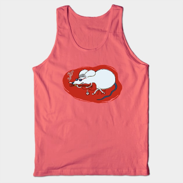 Retro Happy Chinese New Year Rat Tank Top by BullShirtCo